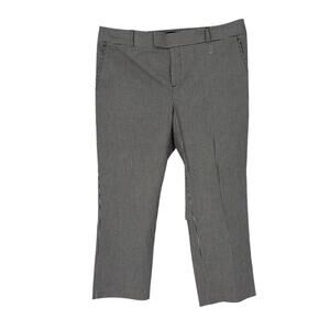 Banana Republic Mad Men Check Pants Black White Size 14 Angle Pockets